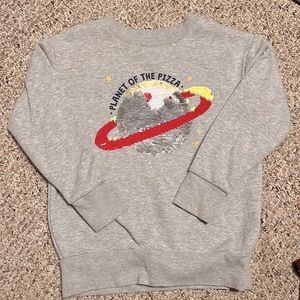 Changeable design gray sweatshirt